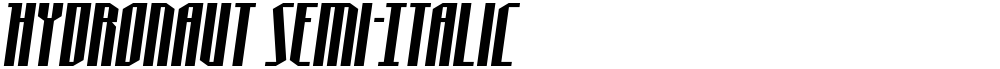 Hydronaut Semi-Italic