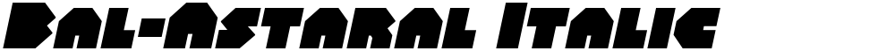 Bal-Astaral Italic