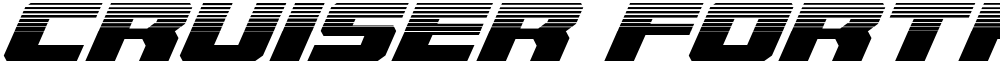 Cruiser Fortress Halftone Italic