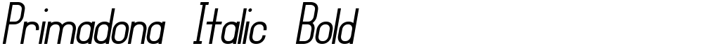 Primadona Italic Bold