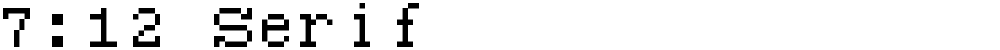 7:12 Serif