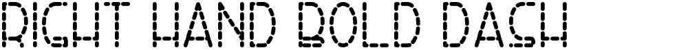 Right Hand Bold Dash
