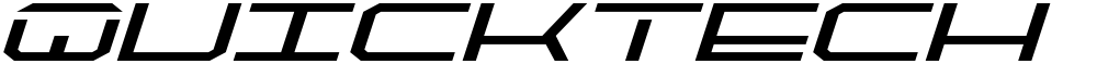 QuickTech Expanded Italic