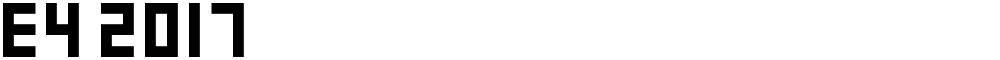 E4 2017