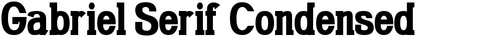 Gabriel Serif Condensed