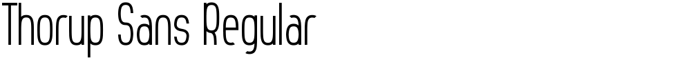 Thorup Sans Regular