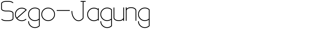 Sego-Jagung