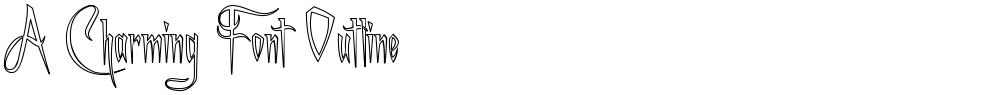 A Charming Font Outline