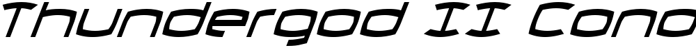 Thundergod II Condensed Italic