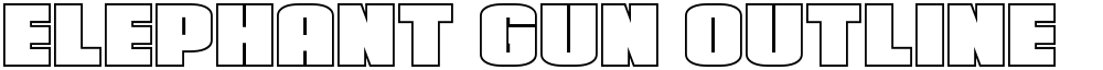 Elephant Gun Outline