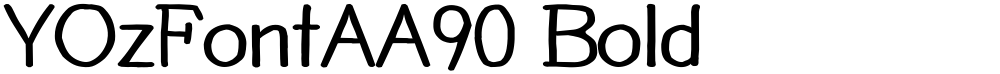 YOzFontAA90 Bold