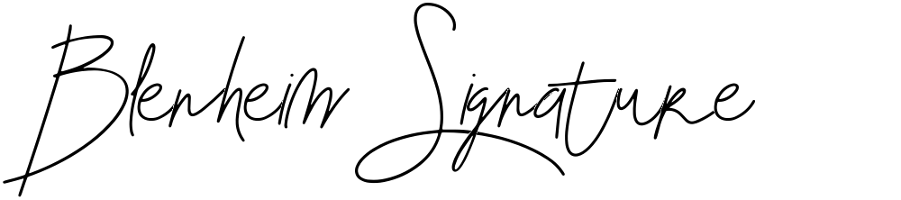 Blenheim Signature