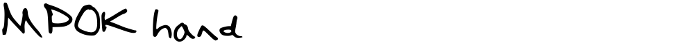 MPOK hand