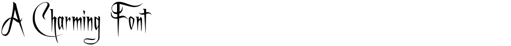 A Charming Font