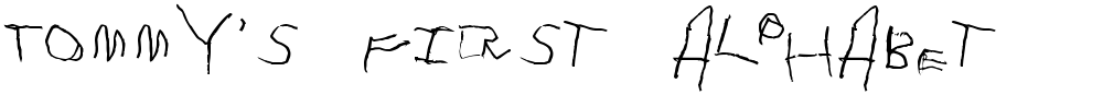 Tommy's First Alphabet