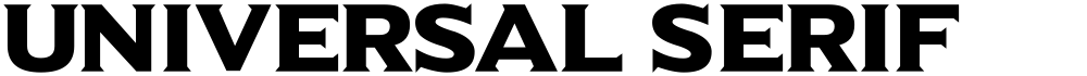 Universal Serif