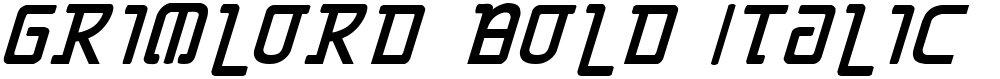 Grimlord Bold Italic
