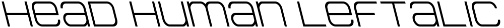 Head Human Leftalic