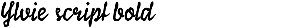 Ylvie script bold