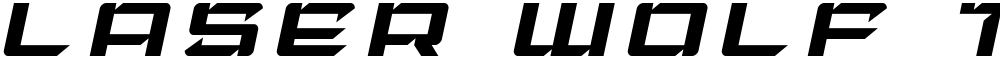Laser Wolf Title Italic