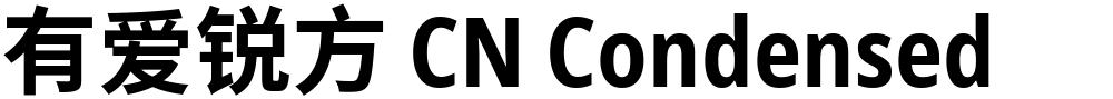 有爱锐方 CN Condensed