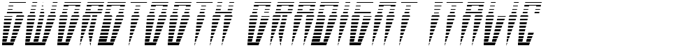 Swordtooth Gradient Italic