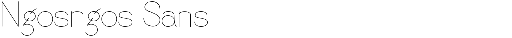 Ngosngos Sans