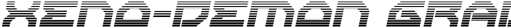Xeno-Demon Gradient Italic