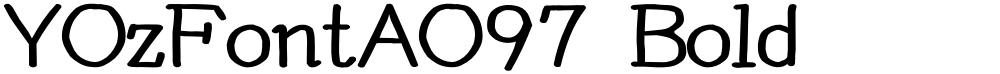 YOzFontAO97 Bold