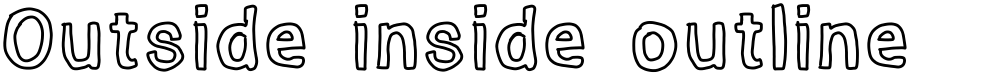 Outside inside outline