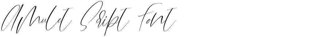 Amulet Script Font
