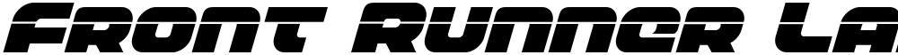 Front Runner Laser Italic