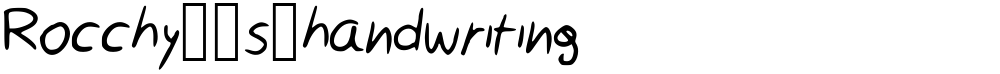 Rocchy__s_handwriting