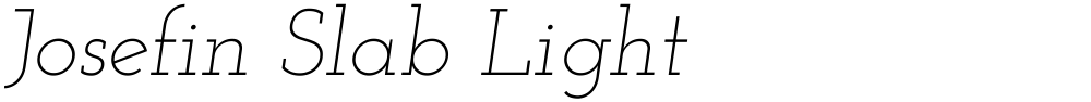 Josefin Slab Light