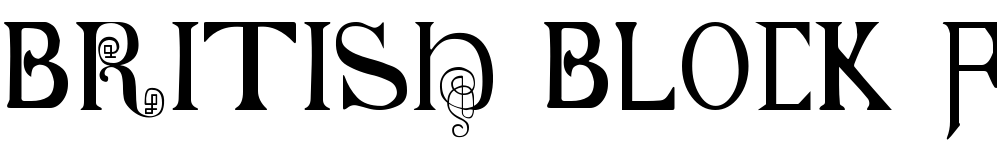 British Block Flourish, 10th c.