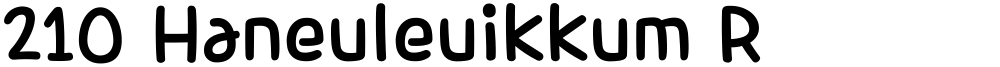 210 Haneuleuikkum R