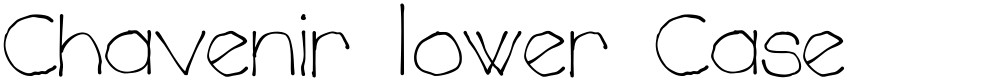 Chavenir Lower Case