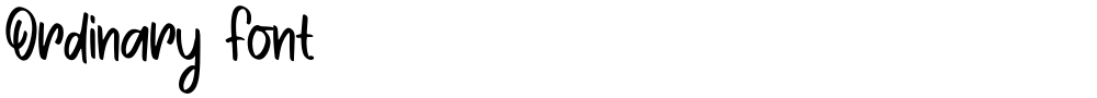 Ordinary Font