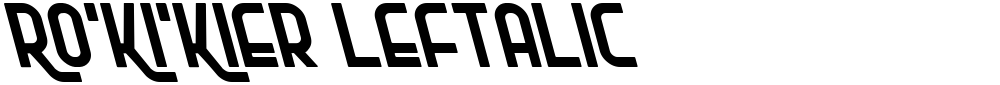 Ro'Ki'Kier Leftalic