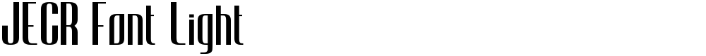 JECR Font Light