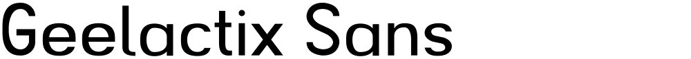 Geelactix Sans