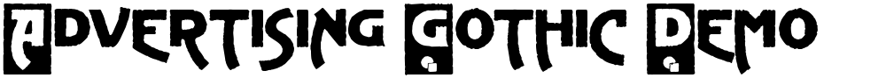 Advertising Gothic Demo