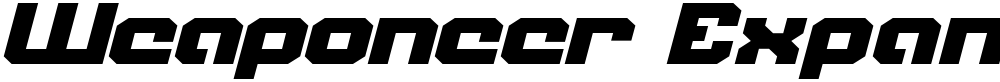 Weaponeer Expanded Italic
