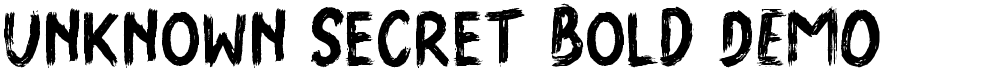 Unknown Secret Bold DEMO