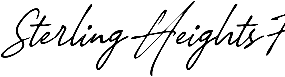 Sterling Heights Font