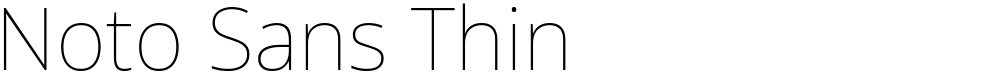 Noto Sans Thin