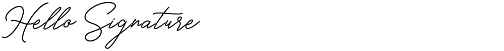 Hello Signature - 字酷网