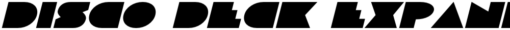 Disco Deck Expanded Italic
