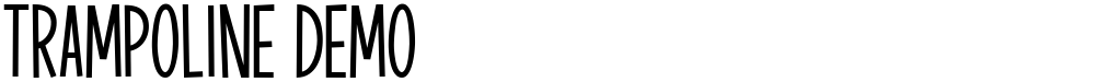 Trampoline demo