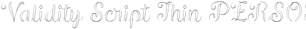 Validity Script Thin PERSONAL U